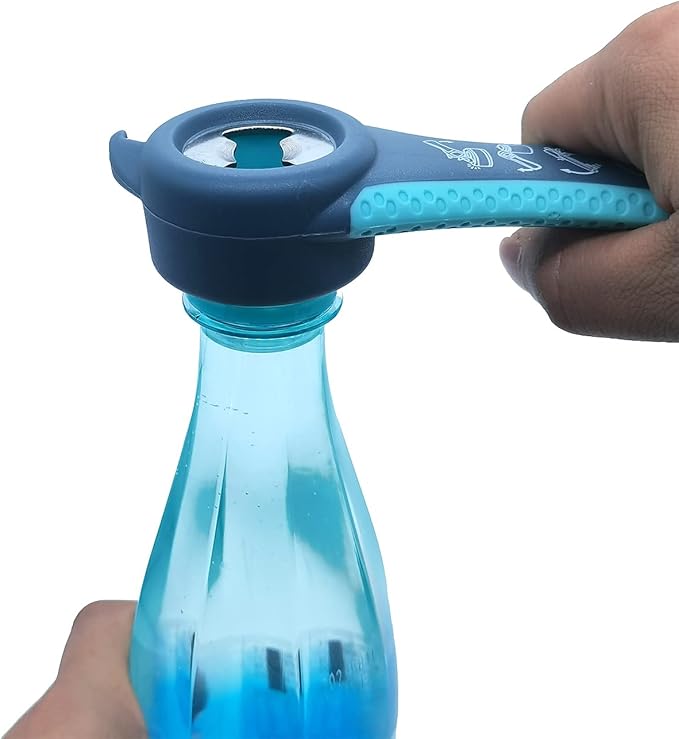 Jar Opener for Weak Hands, 5 in 1 Bottle Opener for Seniors with arthritis | Multifunction Lid Opener, Open Difficult Jars Bottles and Ring Pull Cans Effortlessly, Ergonomic Design, Included Gripper Pad