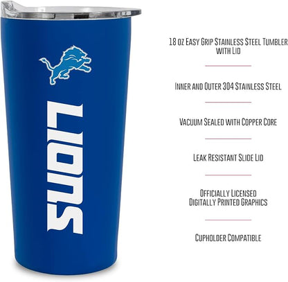 Rico Industries NFL Football Soft Touch, Easy Grip Tumbler