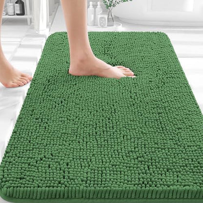 OLANLY Bathroom Rugs 35x24, Extra Soft Absorbent Chenille Bath Rugs