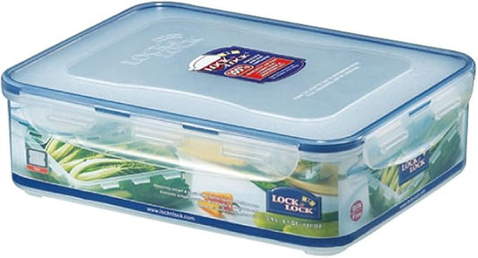 LOCK & LOCK Airtight Rectangular Food Storage Container with Drain Tray 131.87-oz / 16.48-Cup