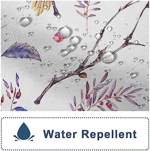 AWERT Bird Shower Curtain with Hooks Colorfur Cheery Birds on Tree Branch Shower Curtain for Bathroom Waterproof Fabric Bathroom Accessories Bathtub Decor 60x72inch