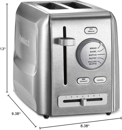 Cuisinart CPT-620P1 2-Slice Custom Select Toaster, Stainless Steel