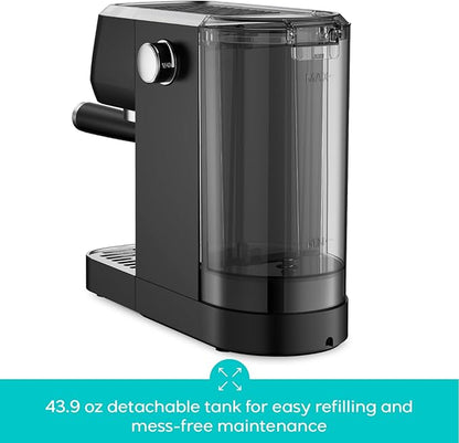 CASABREWS 3700 Essential Espresso Machine 20 Bar, Professional Espresso Coffee Machine with Steam Milk Frother, Coffee Maker Cappuccino Latte Machine with 43.9oz Removable Water Tank, Black