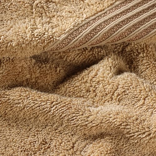 Superior Egyptian Cotton 8-Piece Hand Towel Set, Towel Basics For Quick Dry, Absorbent Small Towels, Facial, Spa, Kitchen, Bathroom Essentials, Apartment, Guest Bath, Soft, Washcloth, Toast