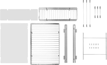 VEVOR 2 Tier Pull Out Cabinet Organizer, 12"W x 17"D Slide Out Pantry Shelves, Sliding Drawer Storage, Chrome-Plated Steel Heavy Duty Roll-out Drawers, for Inside Kitchen Cabinet, Bathroom, Under Sink