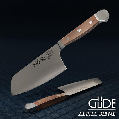 Güde Alpha Pear Series Hand Forged/Sharpened Chai Dao Chinese Chef's Knife, 6 1/2-in - Ice Hardened Steel - Made in Solingen, Germany Since 1910