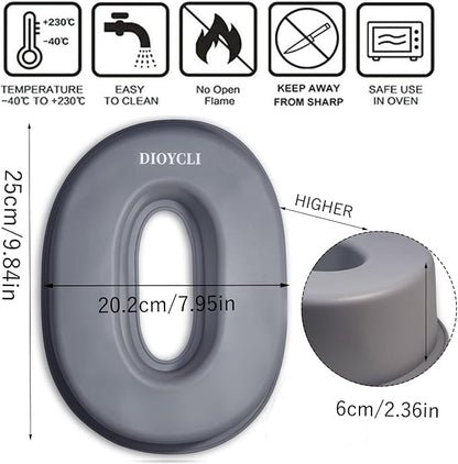 Dioycli Number Cake Molds for Baking 3D Silicone Cake Molds DIY Personalized Cake Pan for Birthday Wedding and Anniversary Number 0 Cake Pan of 10 Inch