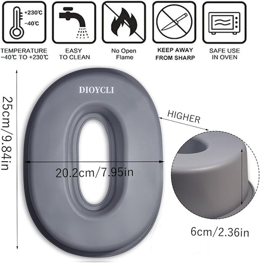 Dioycli Number Cake Molds for Baking 3D Silicone Cake Molds DIY Personalized Cake Pan for Birthday Wedding and Anniversary Number 0 Cake Pan of 10 Inch