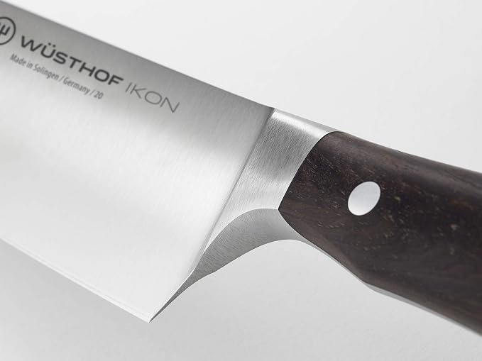 WÜSTHOF IKON Blackwood 7" Hollow Edge Santoku Knife