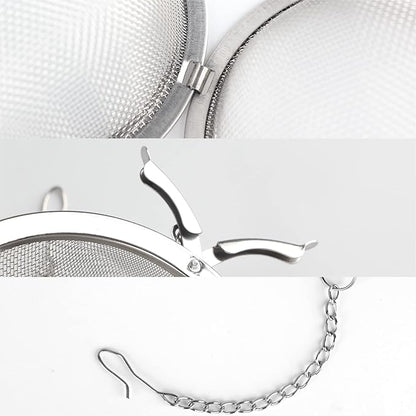 Fu Store 2pcs Stainless Steel Mesh Tea Ball 3.55 inches Tea Strainers Teas Infuser Strainer Filters for Teas