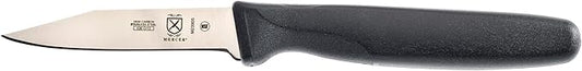 Mercer Culinary Millennia Black Handle Paring Knife, Clip Point Blade, 3.25-Inch