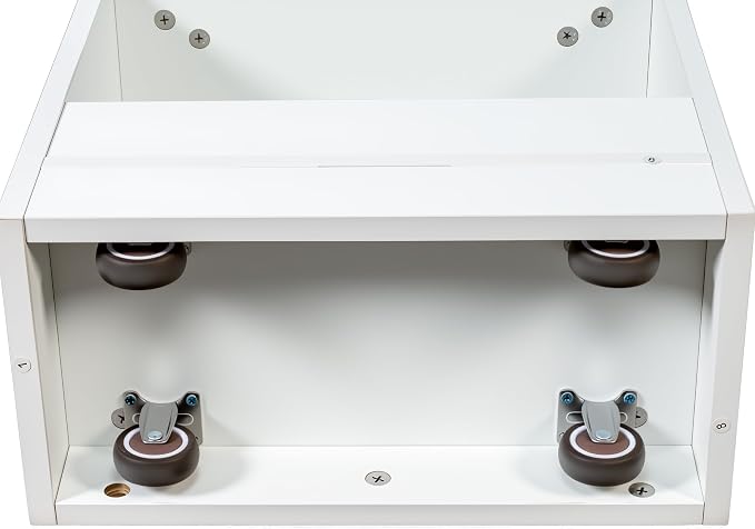 7 Tier Expandable Pull Out Cabinet Organizer, Pull Out Spice Rack, Rolling Kitchen Pantry Storage Cabinet, Slide Out Shelf Cabinet Storage for Kitchen, White