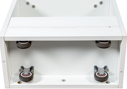 7 Tier Expandable Pull Out Cabinet Organizer, Pull Out Spice Rack, Rolling Kitchen Pantry Storage Cabinet, Slide Out Shelf Cabinet Storage for Kitchen, White