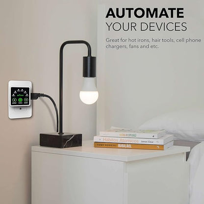 BN-LINK Smart Digital Countdown Timer, Repeat Cycle Timer with 3-Prong Grounded Outlet for Lamps, Light and Home Appliances, 15A/1875W ½ HP