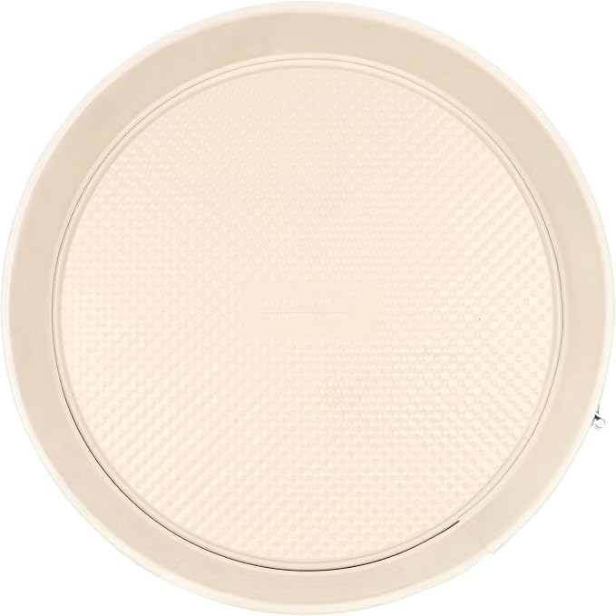 David Burke 9" Springform Pan – Carbon Steel Cheesecake Mold with Removable Bottom, Oven Safe, PFTE & PFOA Free – Cream
