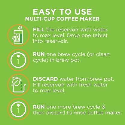 Affresh Coffee Maker Cleaner, Works with Multi-cup and Single-serve Brewers, 3 Tablets (Pack of 6)