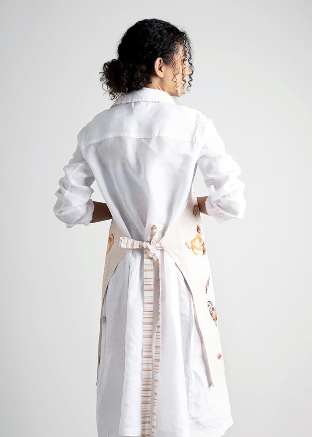 Maison d' Hermine 100% Cotton Apron for women with Pocket Kitchen Chef Apron for Men Cooking Spring Summer