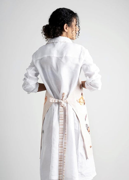 Maison d' Hermine 100% Cotton Apron for women with Pocket Kitchen Chef Apron for Men Cooking Spring Summer