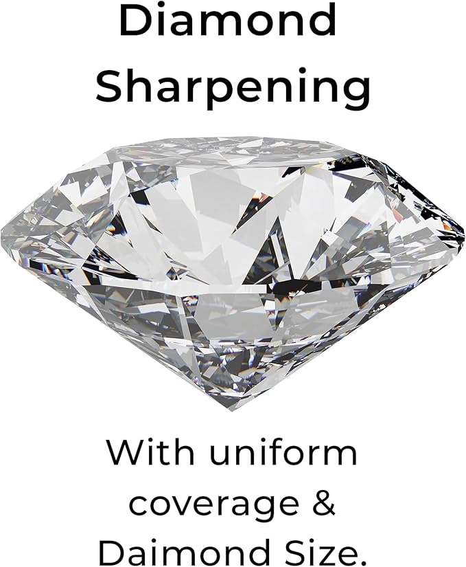 DMT D8F Dia-Sharp Bench Stone - Diamond Knife Sharpener for the Workshop, Jobsite or Kitchen - Fine - Flat Diamond Sharpening - Non-Slip Knife Sharpener- Made in the USA - 8 x 3 x 0.38 Inches