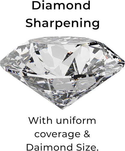 DMT D8F Dia-Sharp Bench Stone - Diamond Knife Sharpener for the Workshop, Jobsite or Kitchen - Fine - Flat Diamond Sharpening - Non-Slip Knife Sharpener- Made in the USA - 8 x 3 x 0.38 Inches
