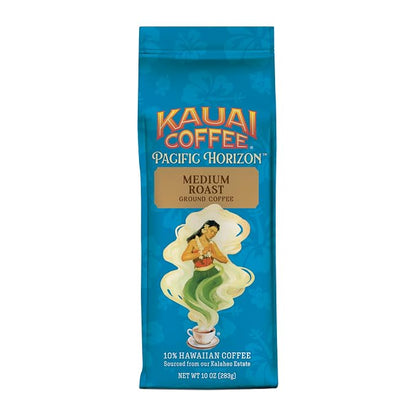 Kauai Coffee Ground Coffee – Smooth, Rich, Medium Roast – Light Floral Notes, Bright Aroma – Arabica Coffee, 10% Hawaiian with No Bitterness – Koloa Estate, 1 Pack of 10oz