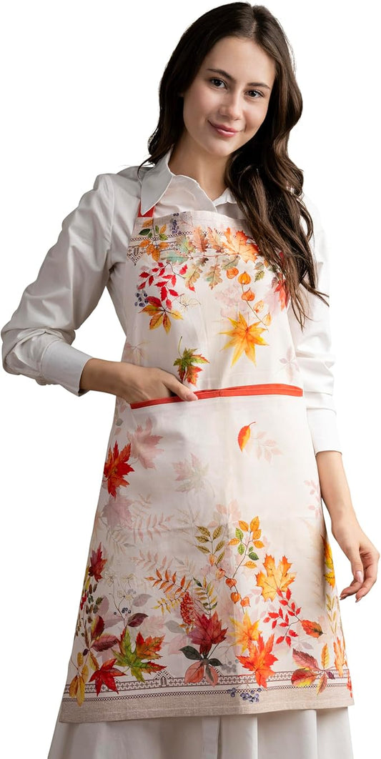 Maison d' Hermine 100% Cotton Apron for women with Pocket Kitchen Chef Apron for Men Cooking Spring Summer