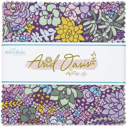 Melissa Lee Arid Oasis 5" Stacker 42 5-inch Squares Charm Pack Riley Blake Designs 5-12490-42