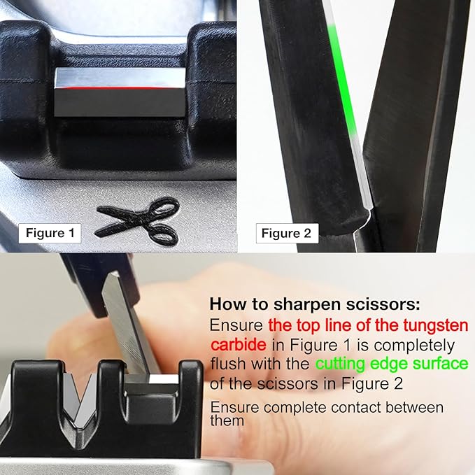 SHARPAL 191H Knife Scissors Sharpener | Repairs, Restores & Sharpens Straight, Serrated & Kitchen Knives – Versatile Sharpening Tool for Blades Fathers Day Gift