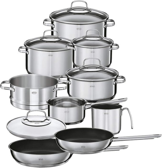 Rösle Elegance Stainless Steel Cookware Set, 10 Piece