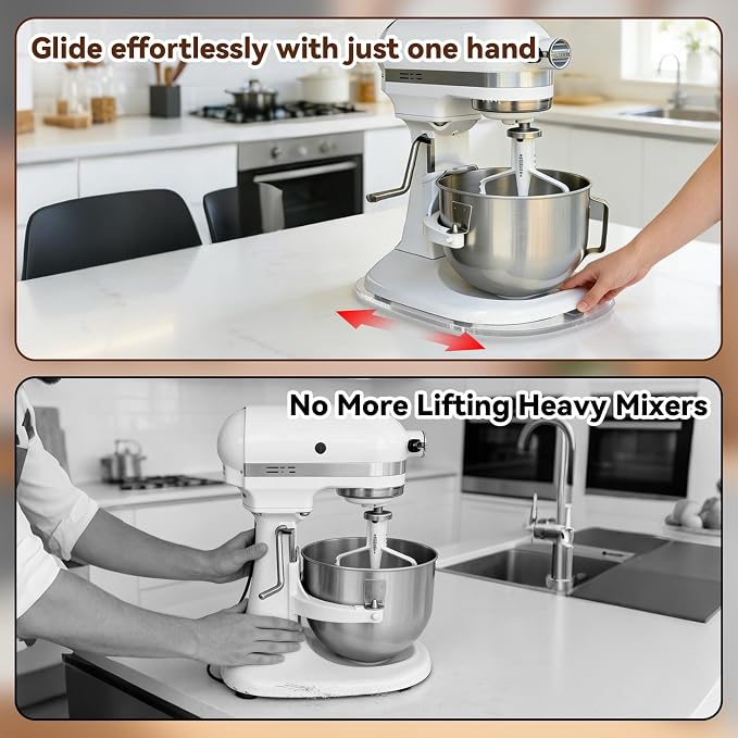 Appliance Slider for Kitchenaid Mixer, Stand Mixer Accessories for Kitchenaid Mixer Heavy Duty K5SS & Kitchenaid Mixer Pro 500