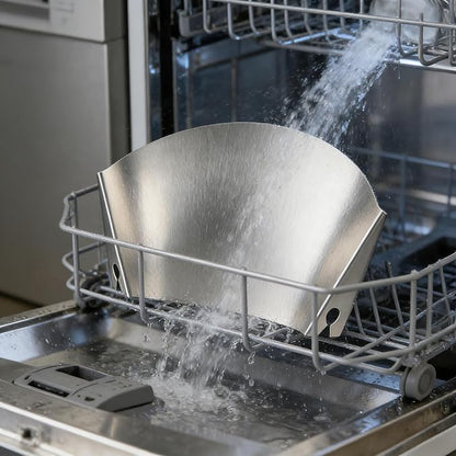 Stainless Steel Pouring Chute Compatible with KitchenAid Stand Mixer, Easy Pouring Guide for Flour & Liquids, Dishwasher Safe