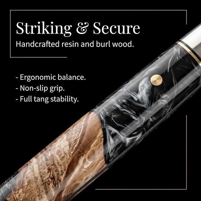 Tidal Black - 6" Boning Knife - Damascus