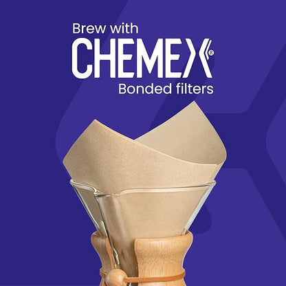 Chemex Pour-Over Glass Coffeemaker - Glass Handle Series - 10-Cup - Exclusive Packaging