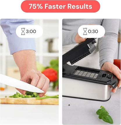 Fullstar The Original Pro Chopper - Vegetable Chopper and Spiralizer, Food Chopper with Container, Fruit Slicer, Kitchen Gadgets & Gifts, Home Essentials (9 in 1, Stainless Steel)