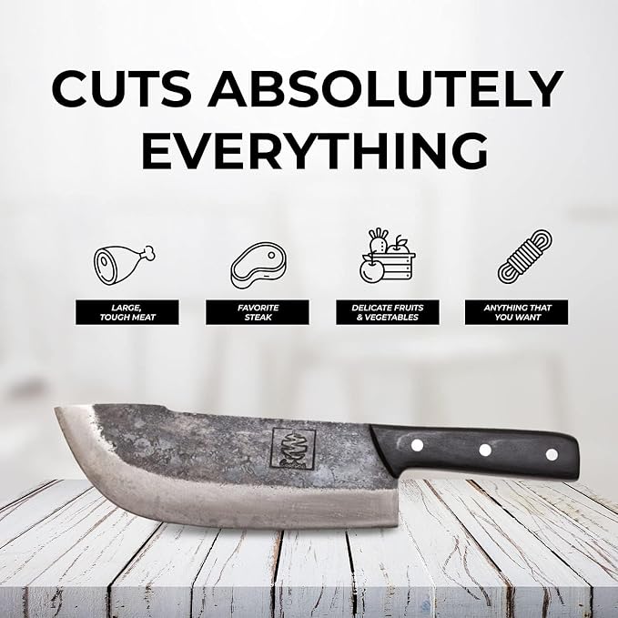 COOLINA The Ultimate Trio Professional Kitchen High-Carbon Steel Knife Set | Handmade Knives for Daily Kitchen Tasks | Full Tang, Ergonomic, Razor Sharp (Tungsten, Galba, Daozi)