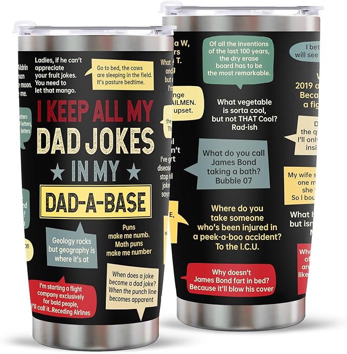 Fathers Day Dad Gift for Dad Husband from Daughter Son Wife,20Oz Stainless Steel Tumbler Birthday Gifts for Men Adults Husband Stepfather Present Decorations on Fathers Day Christmas Thankgiving