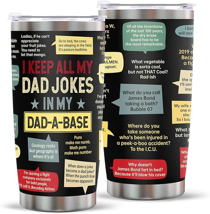 Fathers Day Dad Gift for Dad Husband from Daughter Son Wife,20Oz Stainless Steel Tumbler Birthday Gifts for Men Adults Husband Stepfather Present Decorations on Fathers Day Christmas Thankgiving