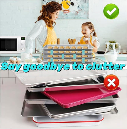 Saving Harvest Baking Sheet Stackers - Stacking Clips for Cookie & Freeze Dryer Trays