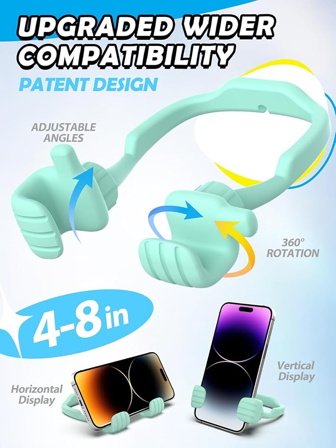 Gifts for Fathers Day Boys Girls Teens Kids: Thumbs Up Lazy Phone Stand Holder for Desk Funny Gadgets Teenage Tween Man Woman Dad Mother Mom Husband Wife Adults Stocking Stuffers Who Have Everything