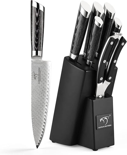 NANFANG BROTHERS Damascus + VG10 Knife,72 Layers, Sharp,Multi-functional,Cooking Utensils,Cutting Meat,Vegetables,Fruits,Home Use,Commercial