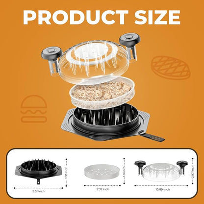 Cleangor Chicken Breast Shredder Tool Twist Large, BPA Free Meat Shredder with Ergonomic Handle, Non-Slip Food Shredder Tool for Pork, Beef, Set of Chicken Shredder with Brush & Fork (1, Light Blue)