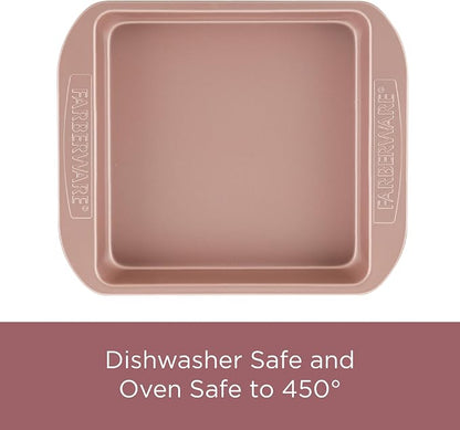 Farberware Nonstick Bakeware Meatloaf/Nonstick Baking Loaf Pan - 9 Inch x 5 Inch, Rose Gold