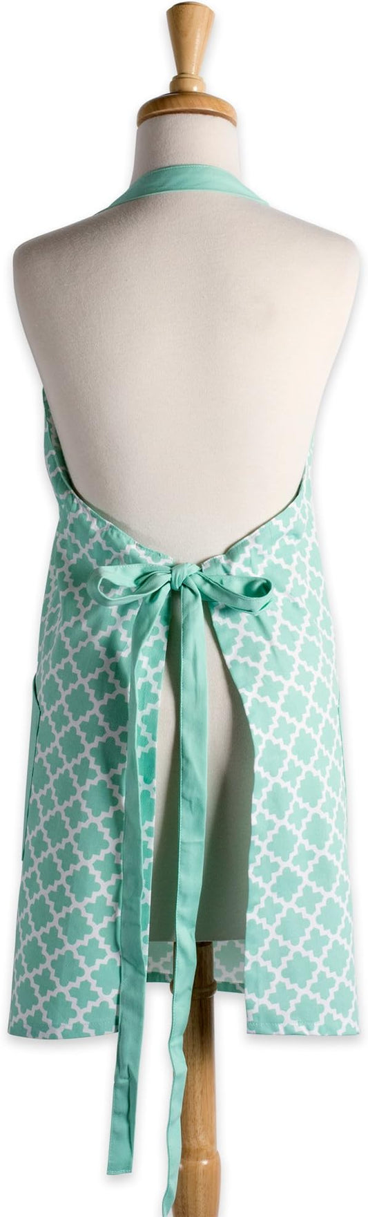 DII Lattice Basics Collection Kitchen Essentials, Apron, Aqua