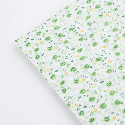 7 pcs 20" x 20" Cotton Fabric DIY Making Supplies Quilting Patchwork Fabric Fat Quarter Bundles DIY for Quilting Cotton Patchwork Cushions (Green, 20" x 20")