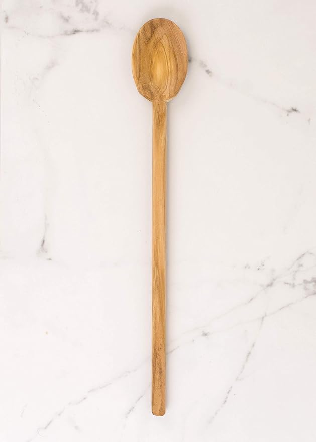 Eddington’s Italian Olive Wood Cooking Spoon, Handcrafted in Europe