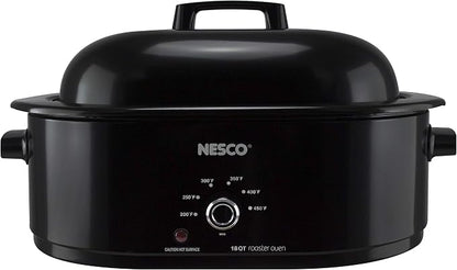 Nesco MWR18-13, Roaster Oven, 18 Quarts, Black