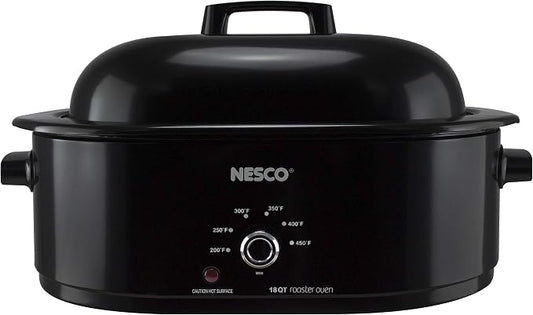 Nesco MWR18-13, Roaster Oven, 18 Quarts, Black