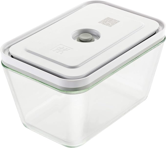 Zwilling 36803-300 Fresh & Save Vacuum Glass Container, Large Size, Vacuum, Hermetically Sealing, Heat Resistant Glass, Storage Container, Fresh & Save