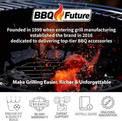 Carbon Steel Griddle for Gas Grill, Double Burner Griddle Compatible with Induction, Stove Top, Electric, Oven - 17" x 10" Professional Cookware for Cooktop, NonStick Griddle Pan