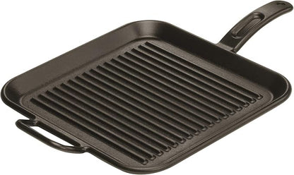 Lodge BOLD 12 Inch Seasoned Cast Iron Grill Pan; Design-Forward Cookware
